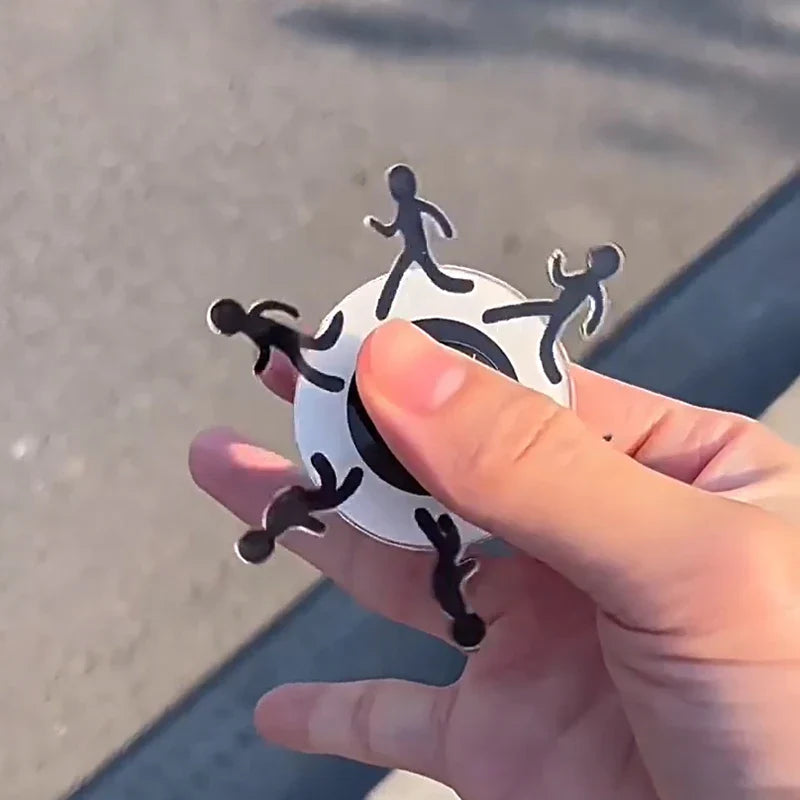 Norvo | Løpende Strekmann Optisk Illusjon Fidget Spinner