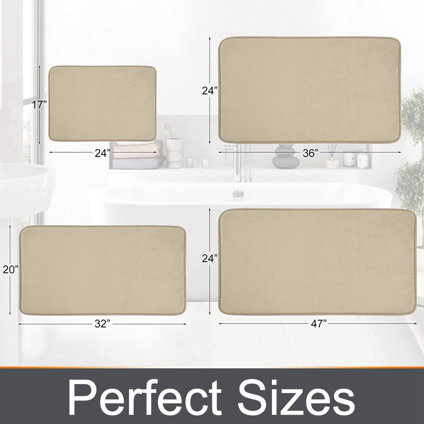 Norvo | Raskt absorberende antiskli minneskum badematte