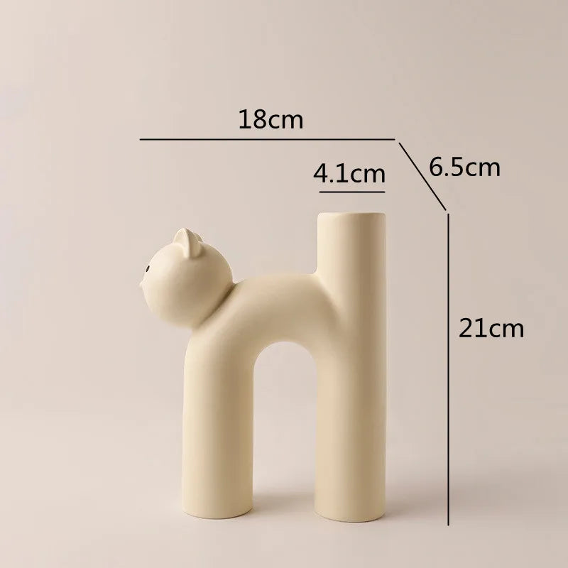 Norvo | Mini Katt Elegant Minimal H-form Blomster vase