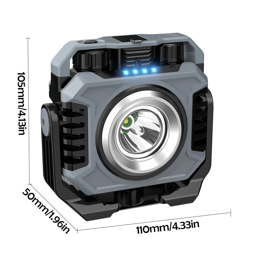 Norvo | TektorBeam Arbeidslys LED 1500 Lumen | Oppladbar & Magnetisk | Trinnløst Dimmbar | IP66 Vanntett