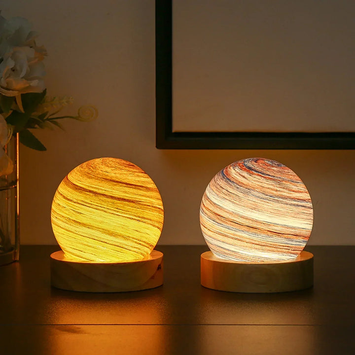Norvo | CosmicGlow - Mini nattlamper 3D - soldekorasjon LED - galakse stemning