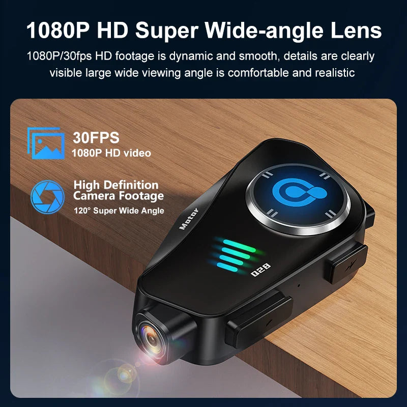 Norvo | Bluetooth Motorsykkelhjelm Kamera 1080P HD Vanntett – ApexRide