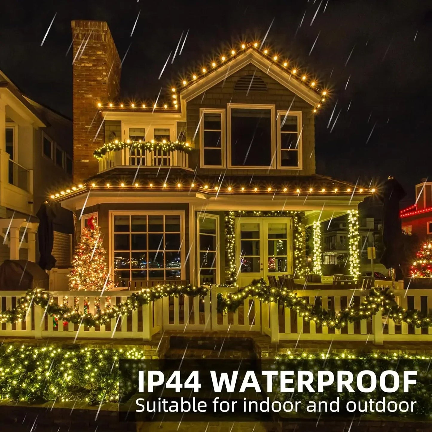 Norvo | LED Fyrverkeri String Lys Ignisia | Med Fjernkontroll | 30–75 m | 900–2000 LEDs | IP65 Vanntett | For Jul, Halloween & Feiringer