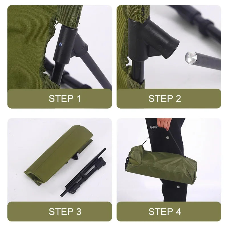 Norvo | TREKASE Camping Felle Stol | Ultra-lett & værbestandig | Aluminiumsramme | Polstret for ekstra komfort | Rask å montere