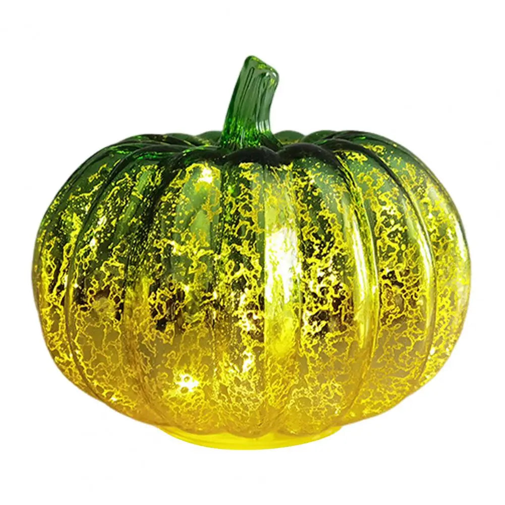 Norvo | Aurelia Glow Glass Pumpkin Decoration | Starry Sky Design | LED- og timerfunksjon | Høst & Halloween