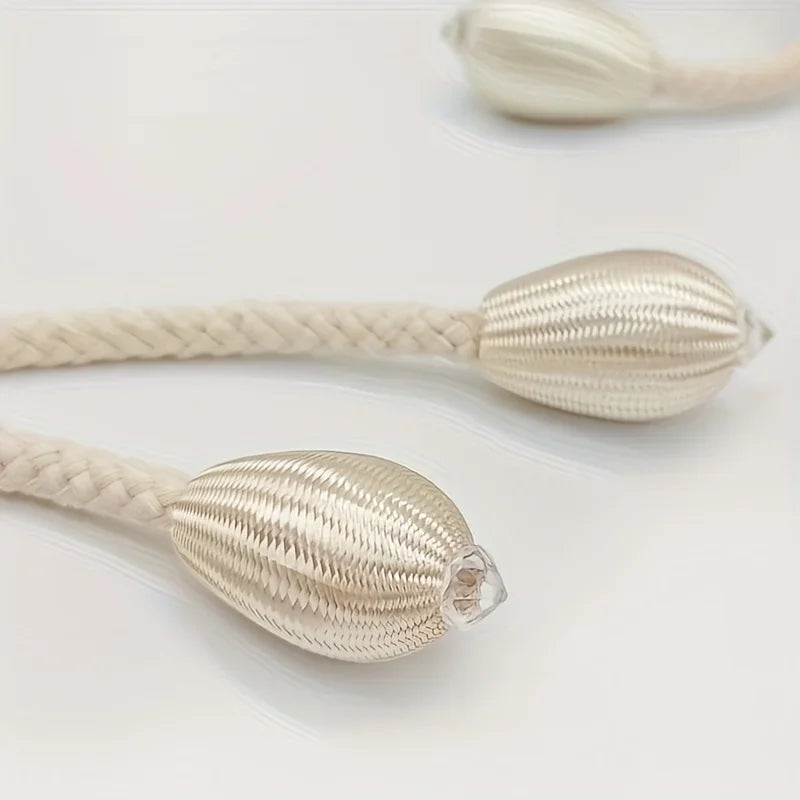 Norvo | Floravia Gardinestang Holdere 2-delt Sett | Justerbar Uten Boring | Med Blomst Spenne | Elegant Hjemme Tilbehør