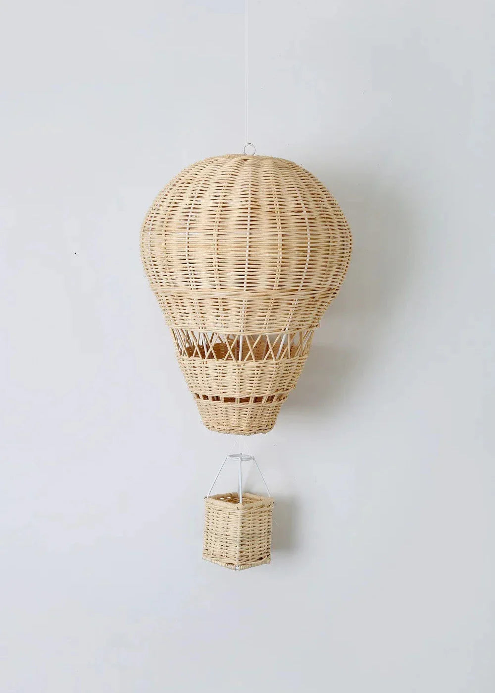 Norvo | Håndlaget Rattan Vevd Ballong Mobil Ornament