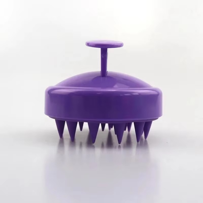 Norvo | Hvetehalm Silikon Hodebunnsmassasje Sjampo Børste med Myke Silikonbust