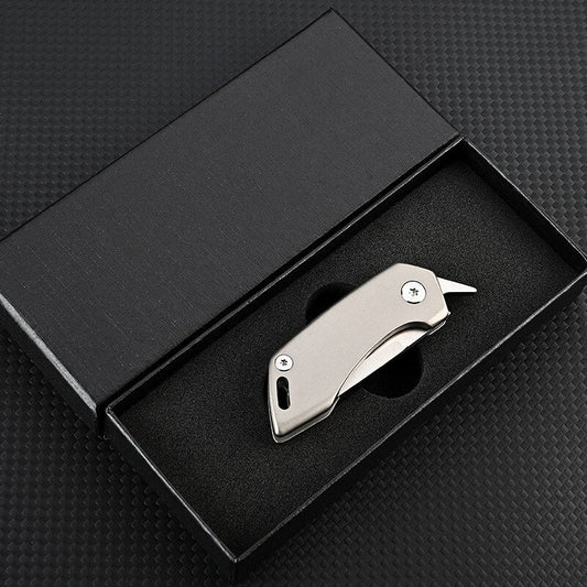 Norvo | Titan-Titanium legering Bag Nøkkelring Kniv