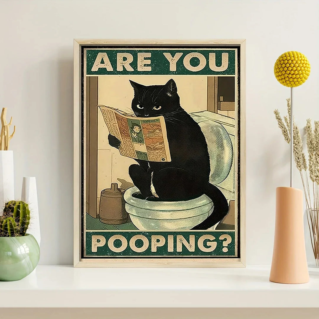 Norvo | Vintage plakat katt for stue og bad