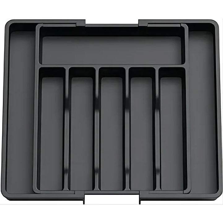 Norvo | Modulora Bestikkskuffinnsats | Utvidbar Bestikkorganisator | Justerbart Lagringssystem laget av PP | 38×35 cm
