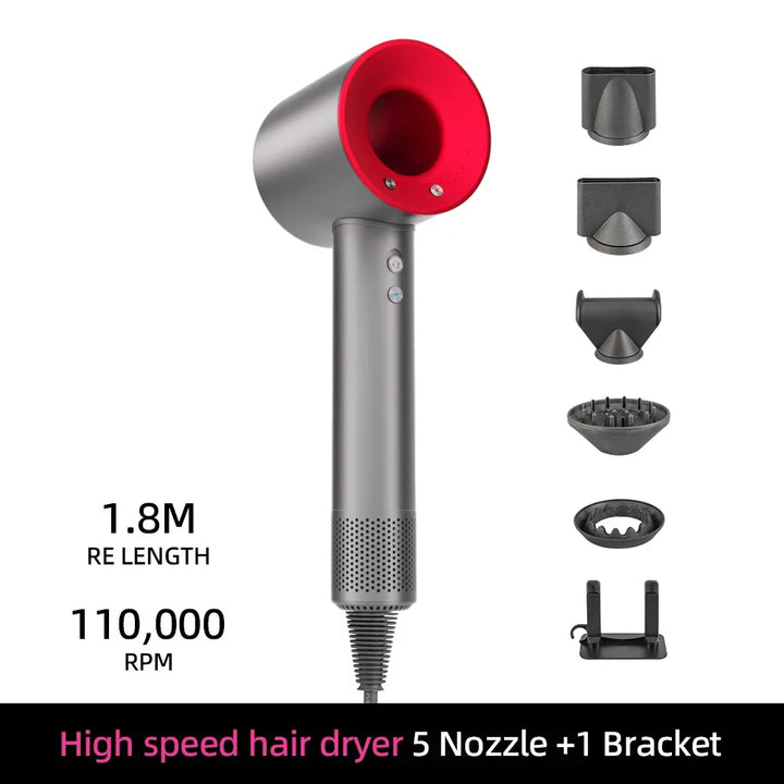 Norvo | Ion Hårføner | 200 Million Negative Ions | Intelligent Temperaturkontroll | 110,000 RPM