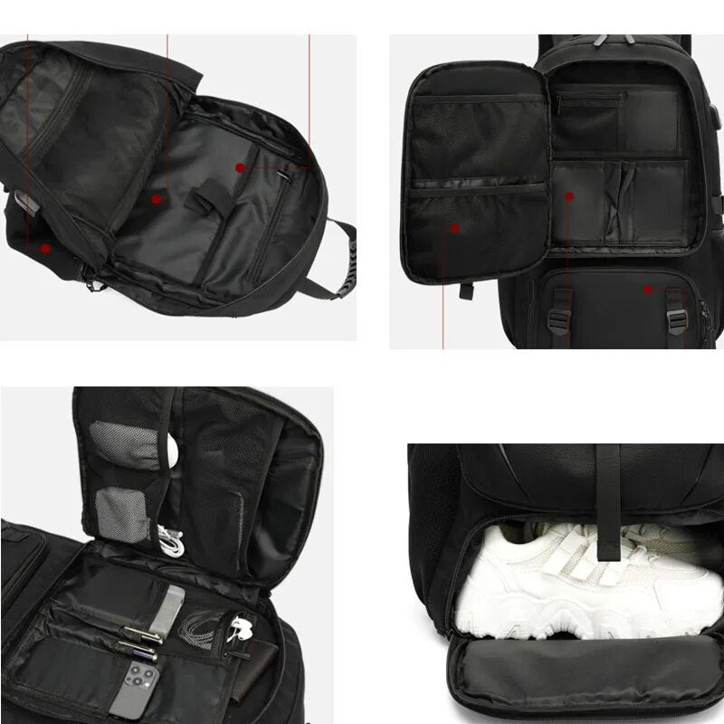 Norvo | Tech Trek Pro 50-80L – Den ultimate ryggen med USB-lading | Holdbar og romslig