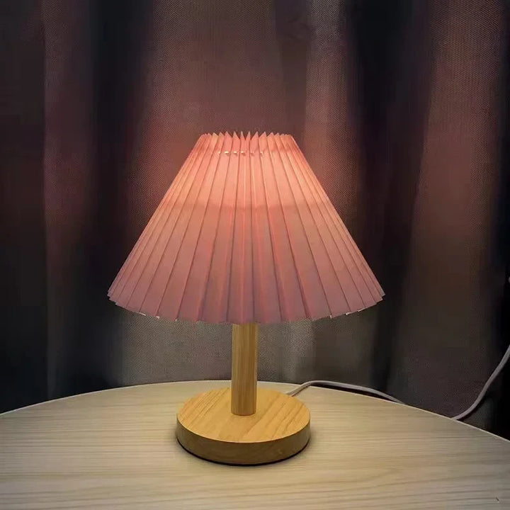 Norvo | Sammenleggbar Plissebordlampe - Stilfull Sammenleggbar LED Bordlampe for Unik Interiørdesign