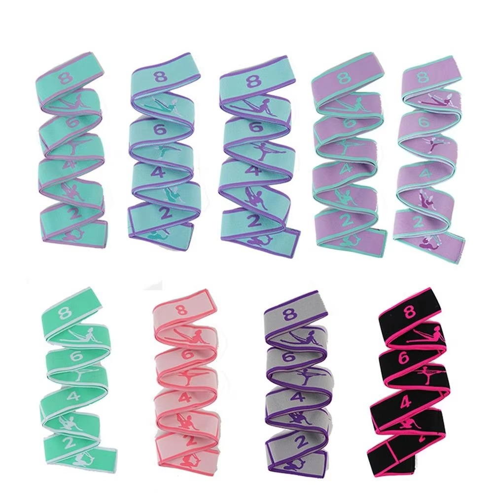 Norvo | Elastisk Yoga Tøyningsbelte for Fleksibilitet, Pilates, Dans og Hjemmetrening