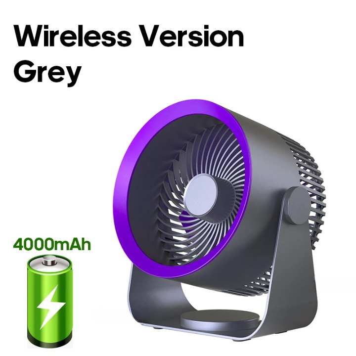 Norvo | Multifunksjonell Elektrisk Vifte Sirkulator med 4000mAh Batteri – AirFlex