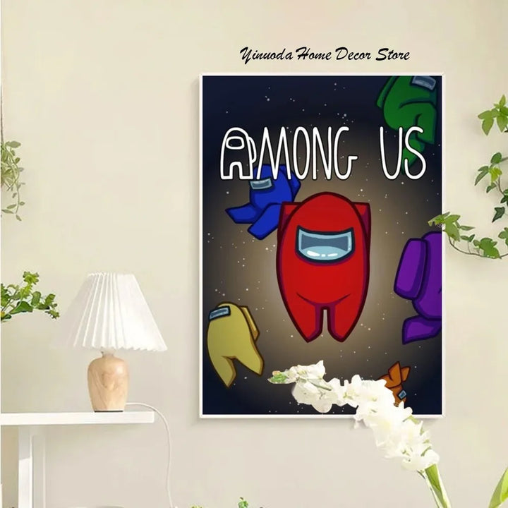 Norvo Among Us Plakat Veggkunst Hjemmeinnredning Rominnredning Digital Maleri Stue Restaurant Kjøkken Kunst