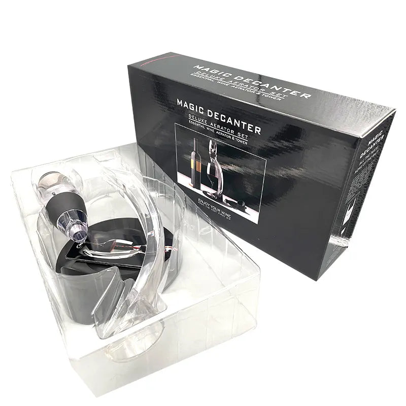 Norvo | VinaLuxe Vinluftingsapparat med filter | Umiddelbar full aroma | Mykere tanniner | Moderne design