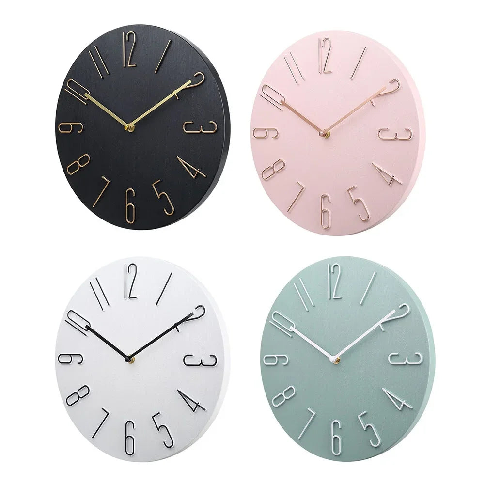 Norvo | QuartzLine | Enkel, minimalistisk veggklokke