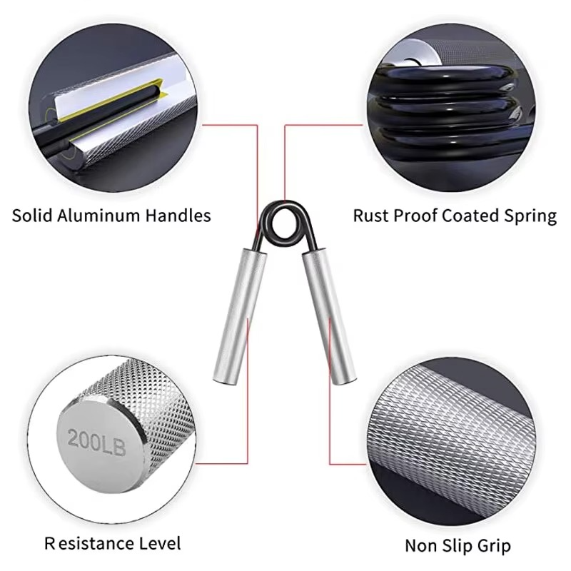 Norvo | Justerbart aluminium håndgrep styrketreningsapparat for finger- og armfitness