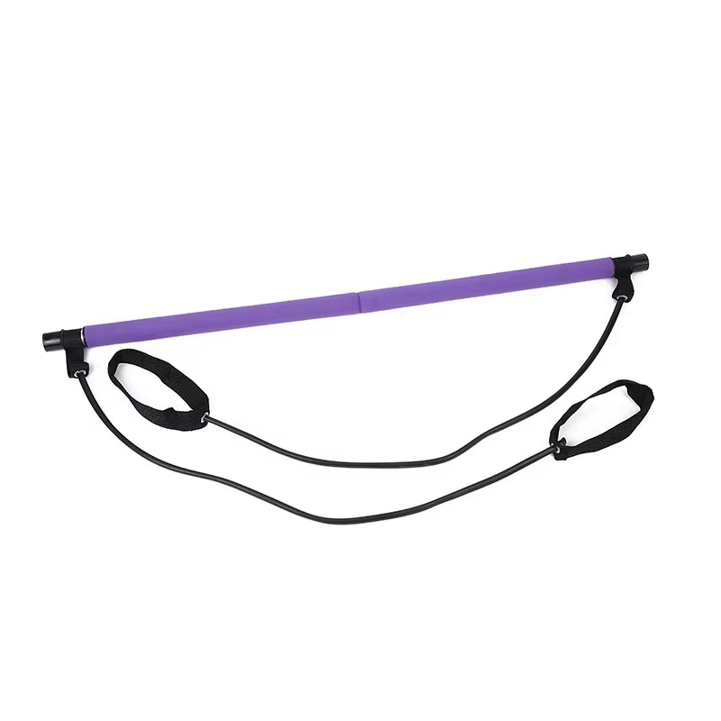 Norvo | Bærbar Pilates Bar Sett med Motstandsbånd for Fullkropps Trening Hjemme