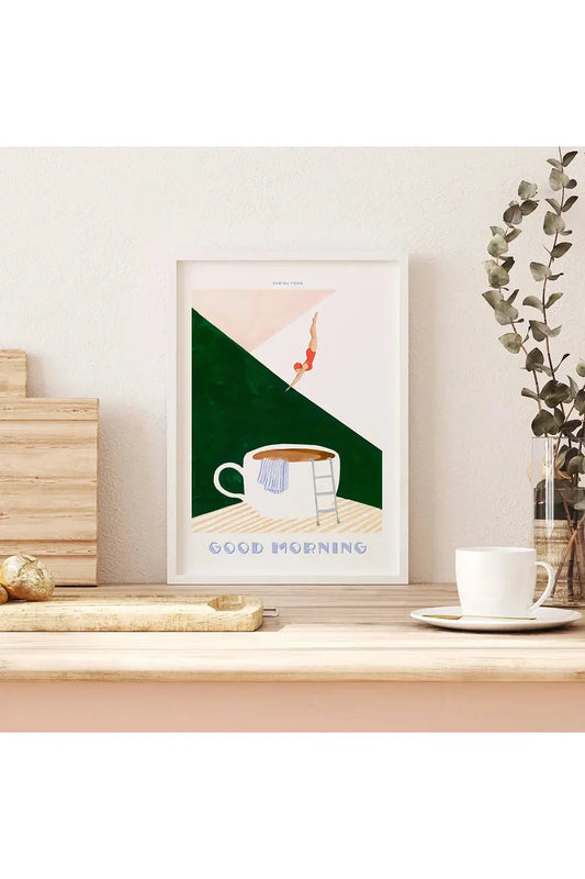 Norvo | God Morgen Kaffe Lerret Plakat