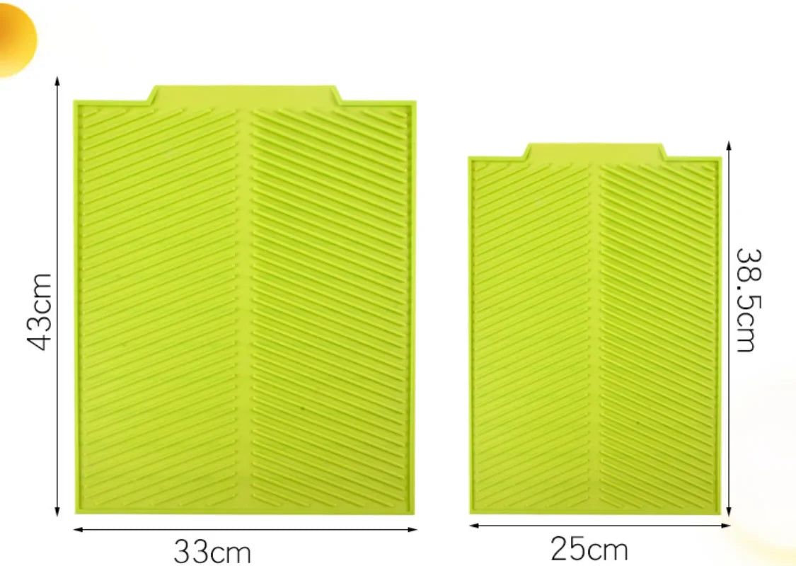 Norvo | Silidro Silikon Dreneringsmatte Kjøkken | Rutsjklar & Varmeresistent | Tørkematte for Tallerkener, Gryter & Glass | Fleksibel & Enkel å Rengjøre