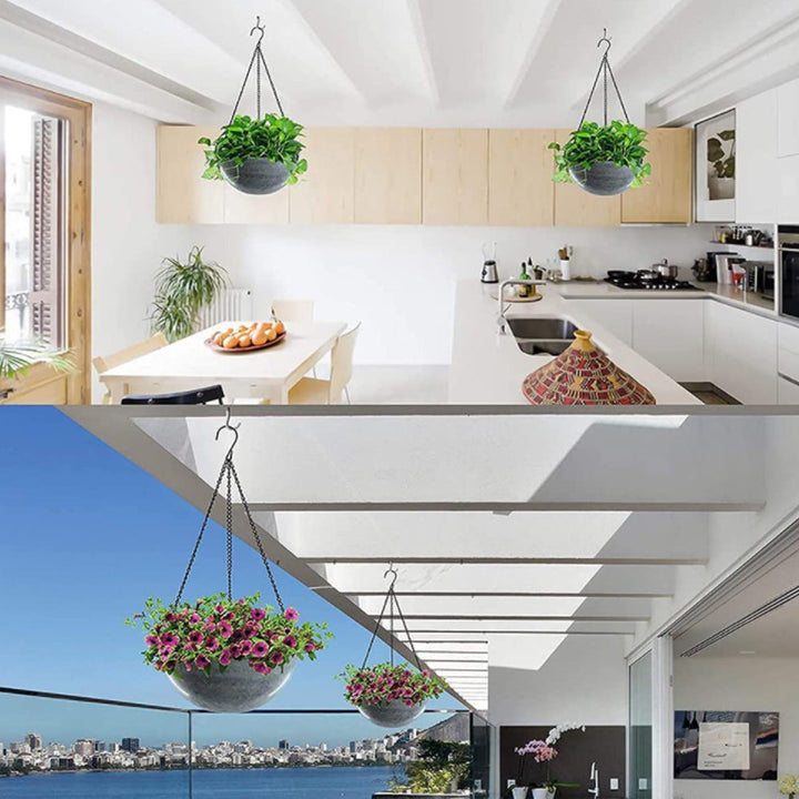Norvo | Stabile planteoppheng med kjeder – Robust oppheng for blomsterpotter og hageplanter