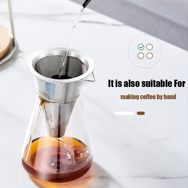 Norvo | Vintage Art Brew Glass Gjenbrukbar Drypp Kaffe Kanne