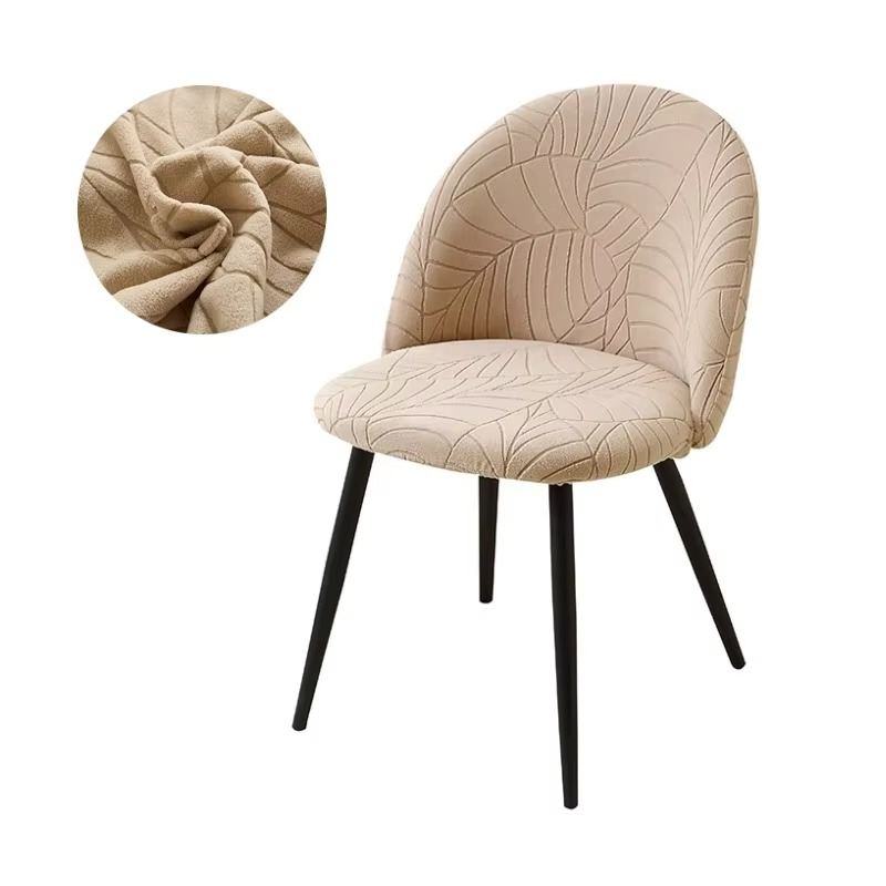 Norvo | Elastisk Fløyels Stolforklær - Stretch Lav Rygg Trekk til Spisestue- og Sminkestoler