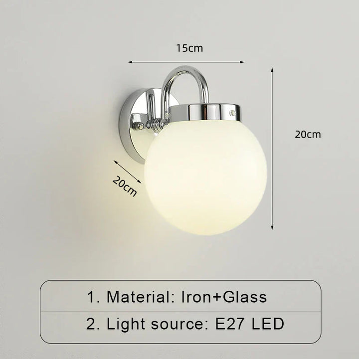 ModernWall - Skandinavisk LED Vegglampe med Glasskål