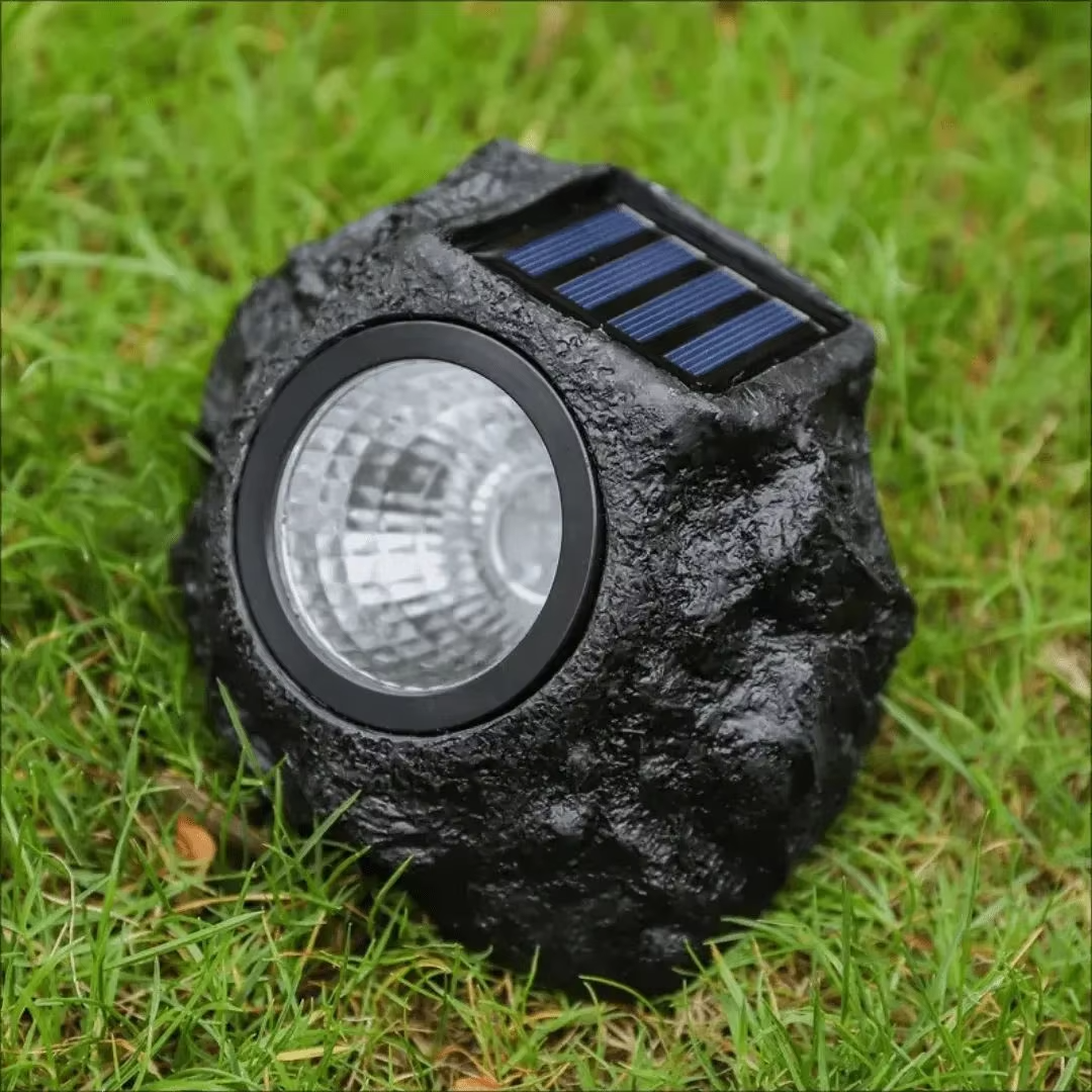 Norvo | Solar-Powered LED Stone Spotlight for Outdoor Landscaping