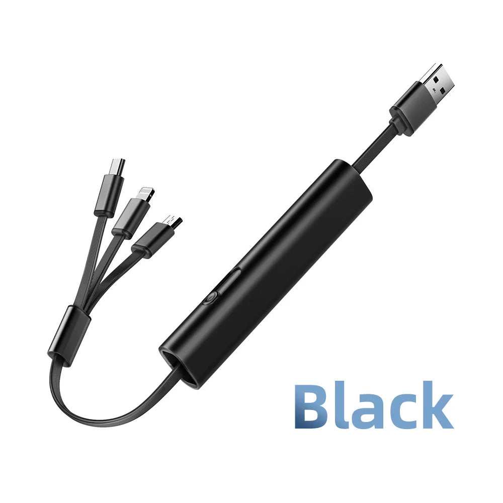 Norvo | 3i1 Metall Anti-Ripe Rask USB Smart Lading Kabel