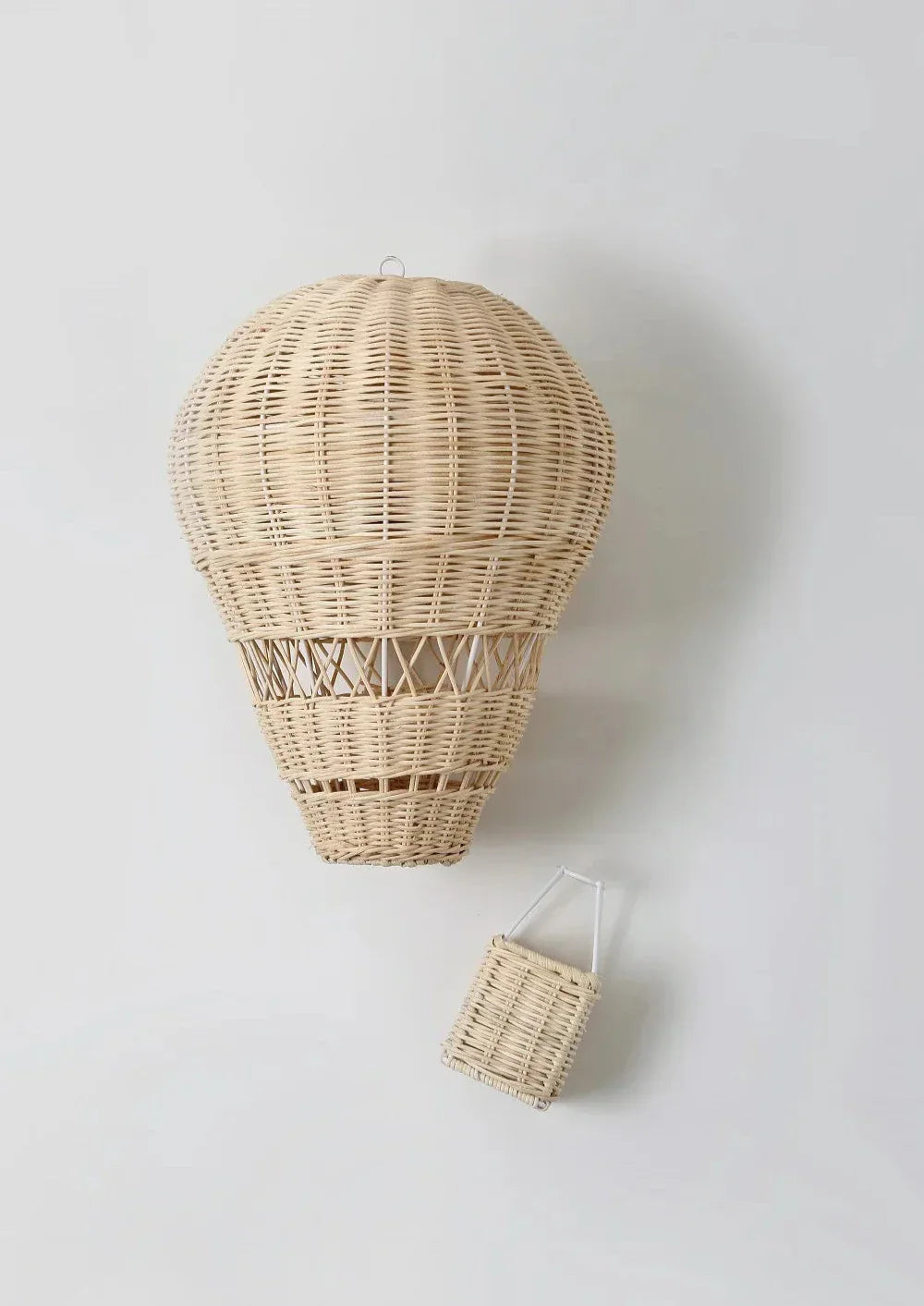 Norvo | Håndlaget Rattan Vevd Ballong Mobil Ornament