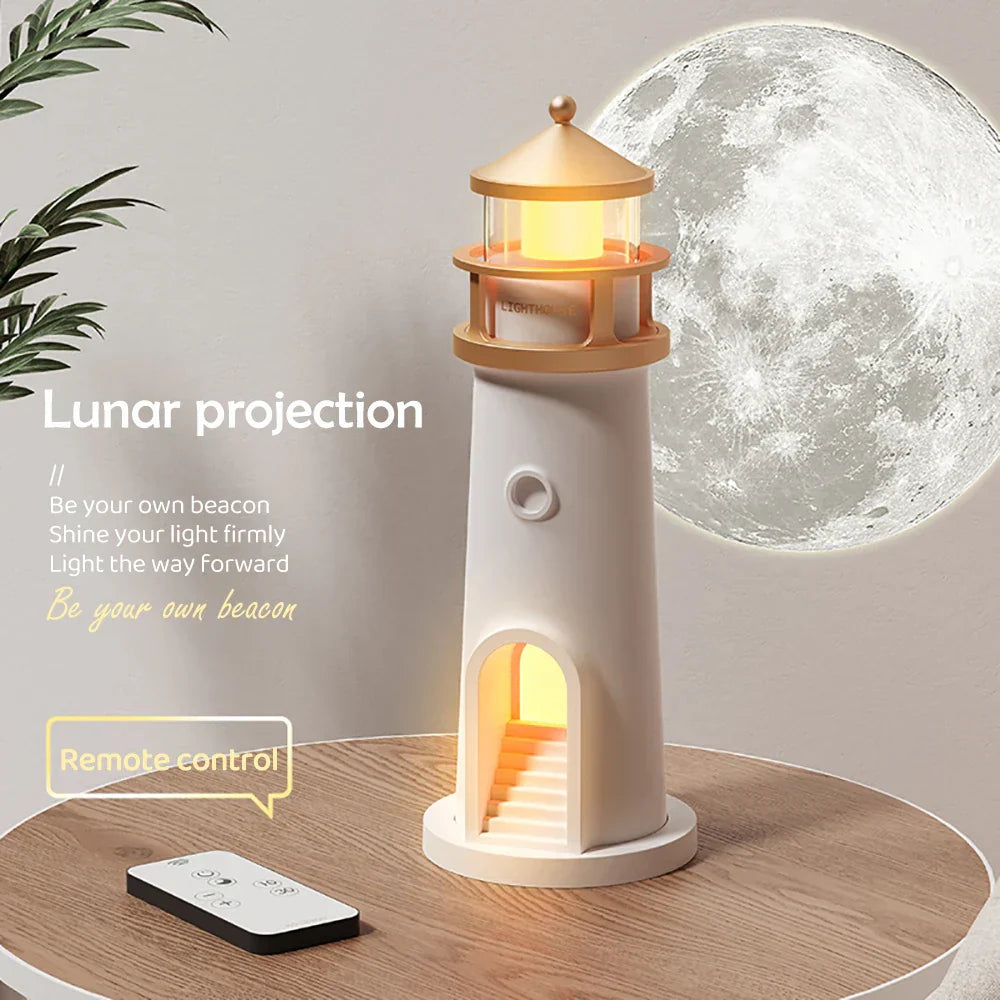 Norvo | Lighthouse Ambient lys Bluetooth Musikk Dimmer Projektion