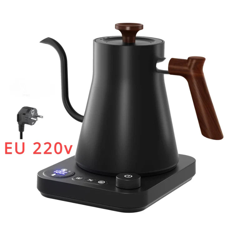 Norvo | 1200W Intelligent Elektrisk Vannkoker - Goose Neck Hånd Brygget Kaffe-kanne for Melkepulver & Presis Brygging