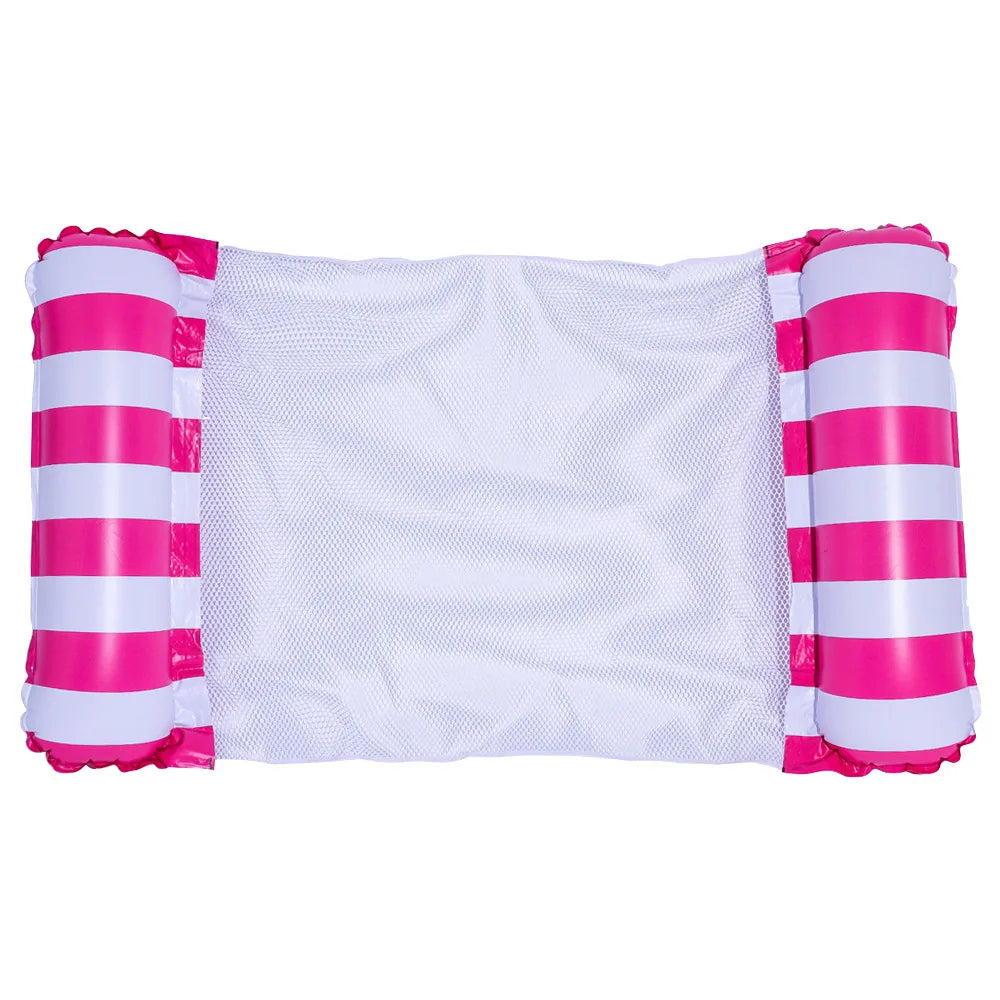 Norvo | AQUAVIVA Oppblåsbar Vann Hengekøye | 130×70 cm | Foldbar Basseng Lounger med Ryggstøtte | Svømme Seng for Basseng, Strand & Ferie