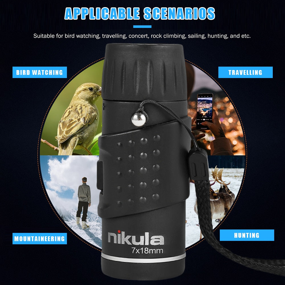 Norvo | Camping Mini Belagt Monokulært Teleskop