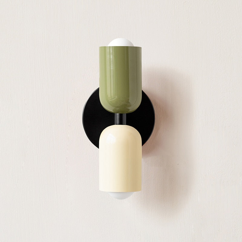 Norvo | Livlig, minimalistisk vegglampe med to lyspærer