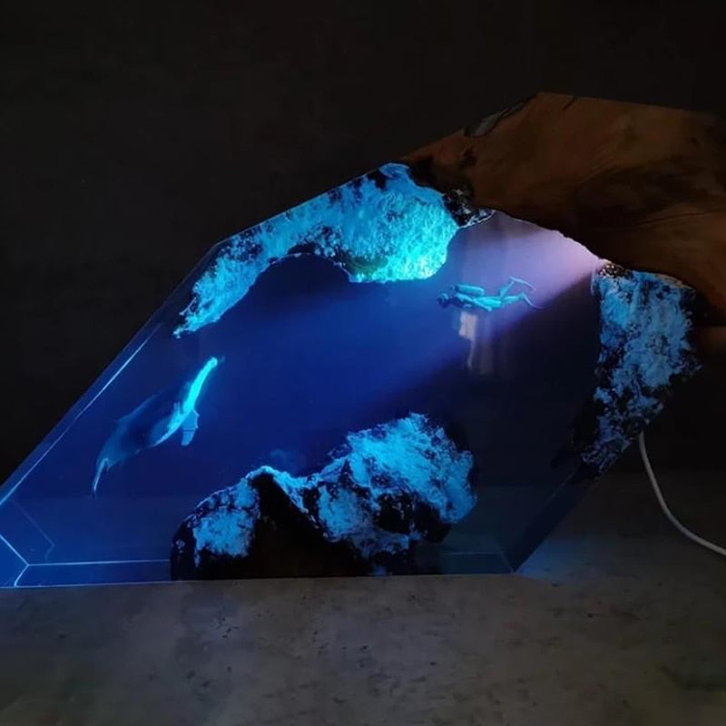 Norvo | Dyphavseventyr Harpiks Dykkelys Dekor