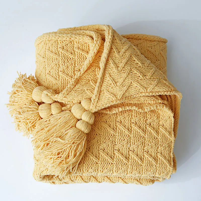 HeartCozy Blanket – Luxe Chenille Blanket with Heart Fringes Norvo