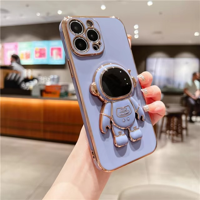 Norvo | Astronaut Kickstand Myk Etui for Ulike iPhone Modeller