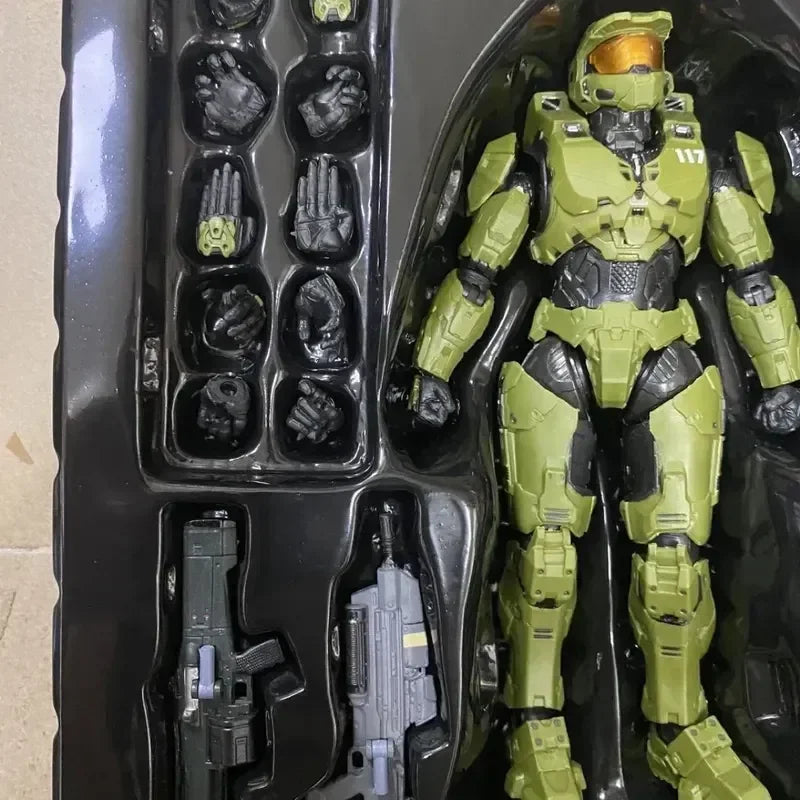 Norvo | 18cm Halo Infinite Master Chief Mjolnir Mk Vi 1/12 skala 17.5cm 6" actionfigur Re:edit Gen.3 117 Ko's 1000 modelldukker leker