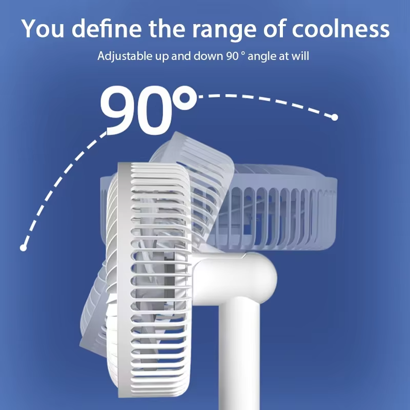 Norvo | USB Skrivebord Oscillerende Vifte med Justerbart Hode og Kraftig Luftstrøm