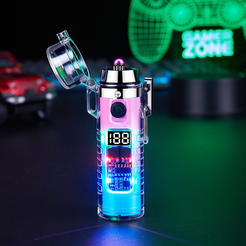 Norvo | Vindbeskyttert Dobbel Bue Gjennomsiktig Lommelykt Tenner