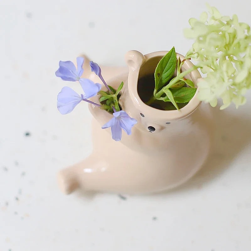 Bjørn med blomsterpotte | Norvo