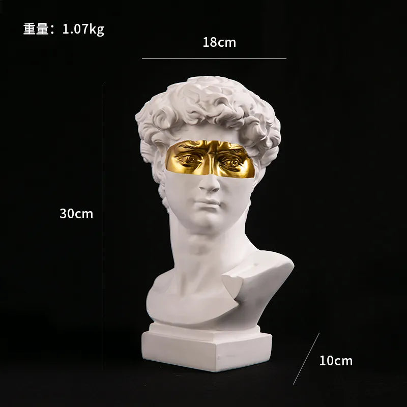 Norvo | Europeisk Hjem Dekor David Hode Harpiks Statuer Statuer Hjem Dekor Moderne Abstrakt Kunst Buste Skulptur Kunst Skisse Praksis