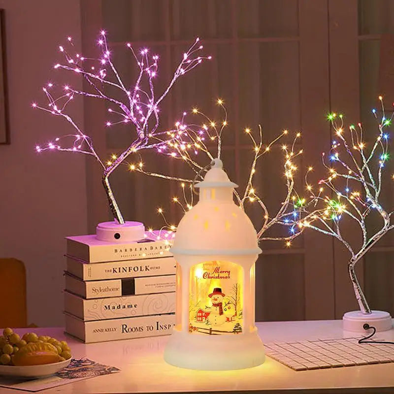 Norvo | SantaGlow - LED-lanterner med julemotivet Santa Claus for en festlig og koselig juleatmosfære