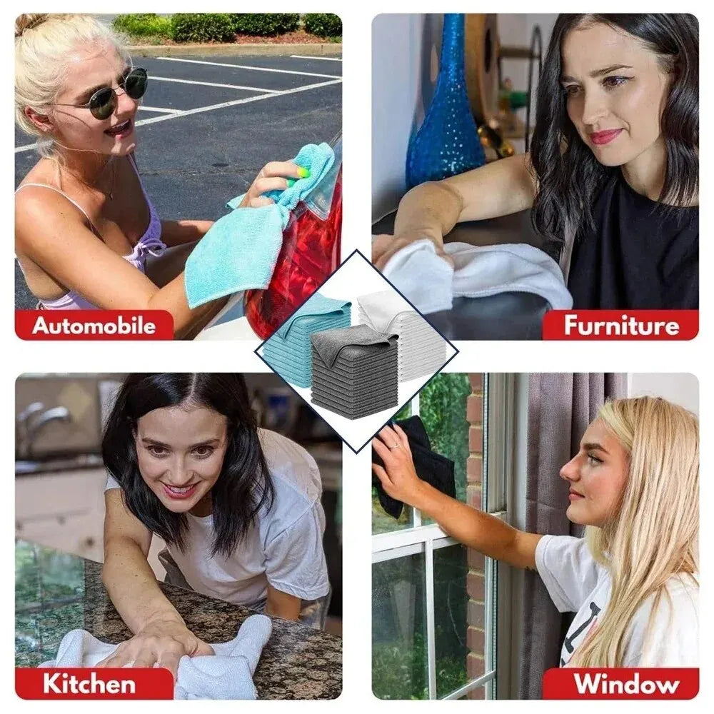 Norvo | Mikrofiber Bile rengjøringskluter Sett (10 deler)