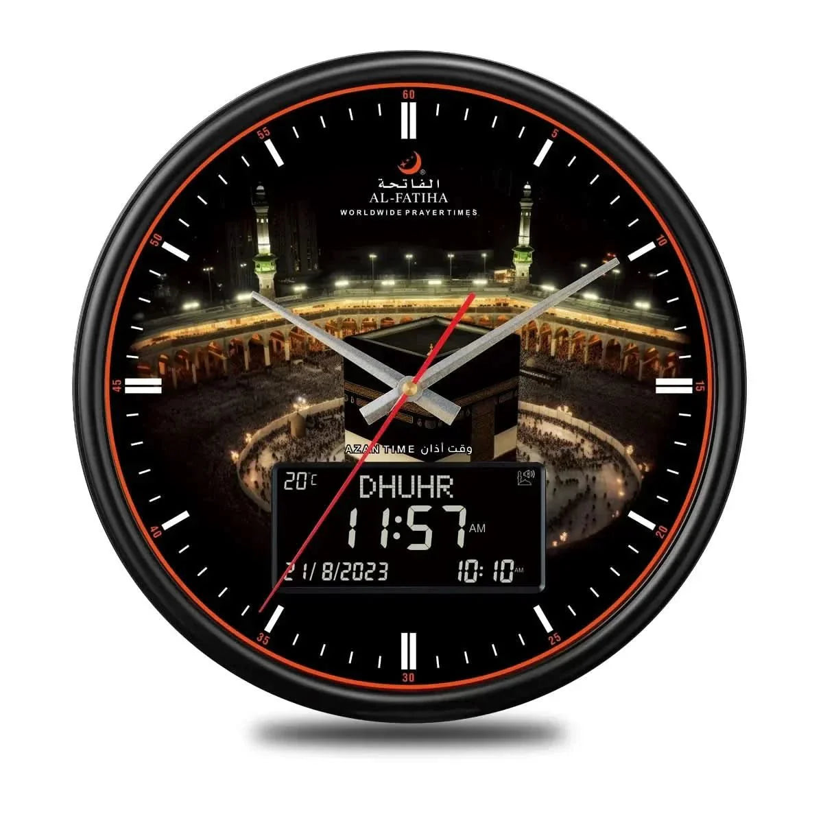 Norvo | Bønn klokke med automatisk azan justering og 10 azan lyder